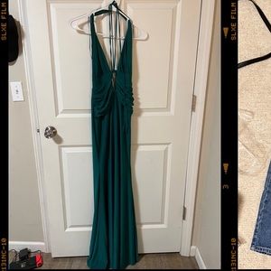 Emerald halter Green Dress